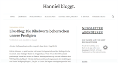 Desktop Screenshot of hanniel.ch